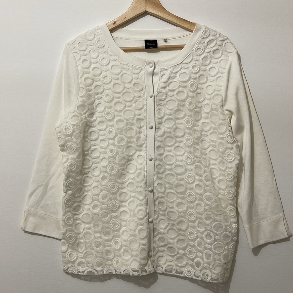 Rafaella Sportswear Sitting Pretty  Ivory Cardigan